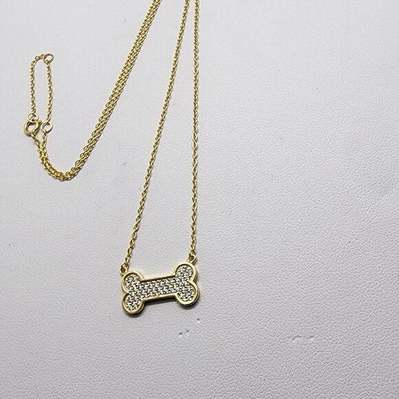 Brand New Sterling Silver 925 Dog Bone Necklace - Picture 4 of 5